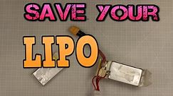 How to salvage/save your damaged LiPo Battery