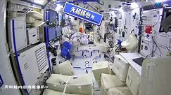 Chinese Astronauts Cleaning The Tiangong Space Station