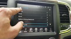 Uconnect 8.4 inch touchscreen tour