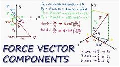 Force Vectors and VECTOR COMPONENTS in 11 Minutes! - STATICS