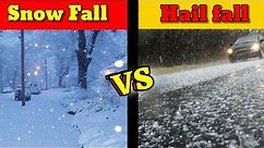 Differences Between snow and hail | What is the difference between snow sleet and freezing rain .