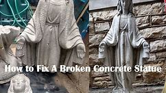 Cheap and Easy Fix to Broken Concrete Statue - How to Repair Concrete Statue