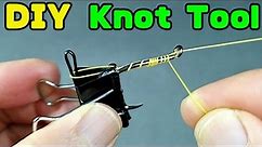 This Fishing Hook tying tool is very easy to make. Fishing Knot Tool. Fishing Knots. DIY Fishing.