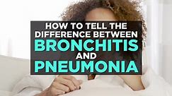 How to Tell the Difference Between Bronchitis and Pneumonia - video Dailymotion