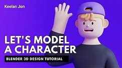 Blender Character Modeling Tutorial - Let's Model a Basic Character - Blender Tutorial