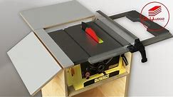 DIY Table saw - Dewalt with folding extension table and outfeed table