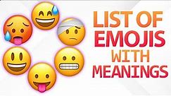 Meanings of All Emojis|Smileys and People|2020|Compare All
