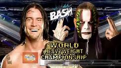 CM Punk vs Jeff Hardy The Bash 2009 World Heavyweight Championship