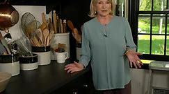 Martha Stewart's re-organized kitchen