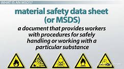 Material Safety Data Sheet (MSDS): Definition & Purpose