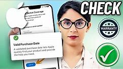How to Check The warranty & Coverage on iPhone/iPad 2024 | Apple warranty check