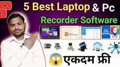 Best 5 Screen Recorder Software 2024||Laptop