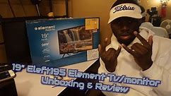 19" Eleft195 LED Element TV/Monitor Unboxing & Review