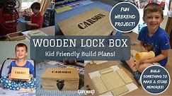 How to Build a Wooden Lock Box | GREAT Kids Woodworking Project | Copewood