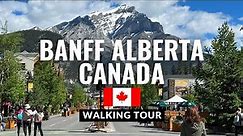 Downtown Banff Canada Travel Video Tour 2023 4K
