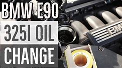 BMW 3 Series E90 325i (N52) Oil Change DIY How To