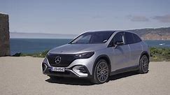 The new Mercedes-Benz EQE 350 4MATIC SUV Exterior Design in high-tech silver