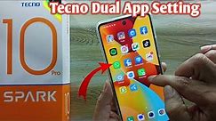 Tecno Dual App Setting | How to Enable Dual Apps in Tecno Spark 10 Pro Android Phone | 2023