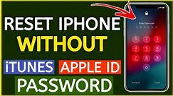 How To Factory Reset iPhone 4/5/6/7/8/X/11/12/13/14/15 iF Forgot Passcode (Erase iPhone Without PC)