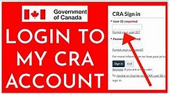 How to Login to My CRA Account Online 2023?