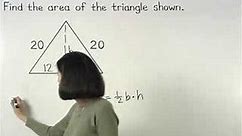 How to Calculate the Area of a Triangle