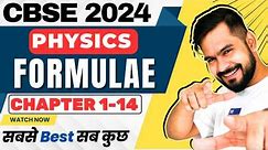 REVISE COMPLETE NCERT CLASS 12 PHYSICS FORMULAE | BOOST YOUR MARKS🔥| CBSE 2024 PHYSICS | SACHIN SIR