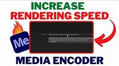How To Increase RENDERING Speed In Adobe MEDIA ENCODER | Enable GPU ACCELERATION in Media Encoder