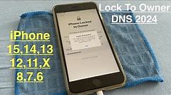 LOCK TO OWNER DNS 2024 !how to unlock every iphone in world ✅how to bypass iphone forgot password✅