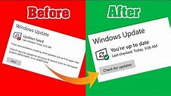 Windows Update Error - How To Troubleshoot (2024 Update)