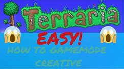 HOW TO CREATIVE MODE IN TERRARIA ANDROID easy