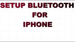 How to Set Up a Bluetooth connection on iPhone 4