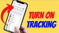 How to Turn On Tracking on iPhone
