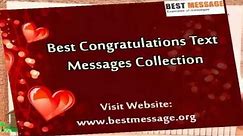 Sample Congratulations Messages | Congratulation Quotes & Wishes