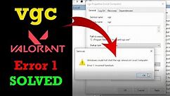 Windows could not Start vgc service on local computer Error 1: incorrect function | Tutorial 4You