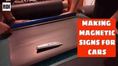 Making magnetic signs for cars