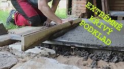 Jak vyrovnat a betonovat podlahu - sada na betonování - beton