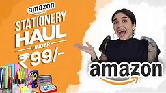 RS 99 Amazon Stationery Haul - Online Shopping In India! | Heli Ved