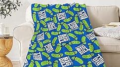 Dill Pickles Blanket Lightweight Flannel Throw Blanket Gifts for Girls Women in All Season Blanket for Bed/Couch/Sofa 60"x80" for Adult