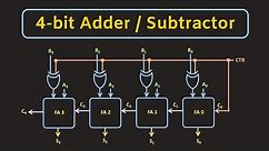 4-bit Adder and Subtractor Circuit Explained