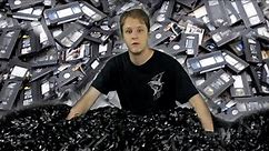 DESTROYING OVER 200 VHS TAPES - THE VIDEO ZONE - Behind the Scenes