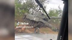Leopard 2A4 in Graben zurückgelassen