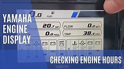 Check Engine Hours on the Yamaha CL5 Display Gauge for Outboard Engines