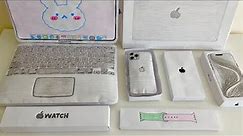 [💸paper diy💸] Macbook, apple watch, iphone 15 pro unboxing! | asmr