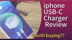 iphone USB-C Charger Review || Type-C || Should you buy?? #typec #iphone
