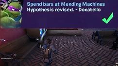 Spend bars at Mending Machines Fortnite