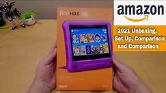 Amazon Fire 8 HD Kids edition Unboxing, Set up, Comparison, and Impression 2021