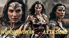 Wonder Women realistic A.I. Designs