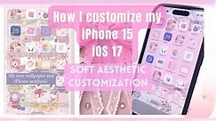 iOS 17 AESTHETIC IPHONE CUSTOMIZATION | custom icons tutorial | 𝐂𝐨𝐪𝐮𝐞𝐭𝐭𝐞 𝐀𝐞𝐬𝐭𝐡𝐞𝐭𝐢𝐜 𝐓𝐡𝐞𝐦𝐞