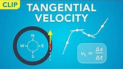 Tangential Velocity in Circular Motion (Clip) | Physics - Kinematics