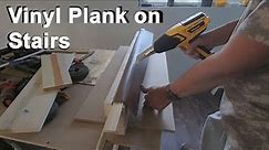 How to Install Vinyl Plank Flooring On Stairs | How to make Stair Nose by yourself